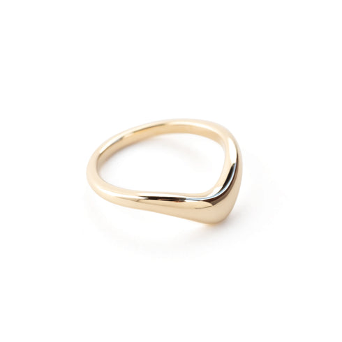 The Holly Arch Band in Yellow Gold